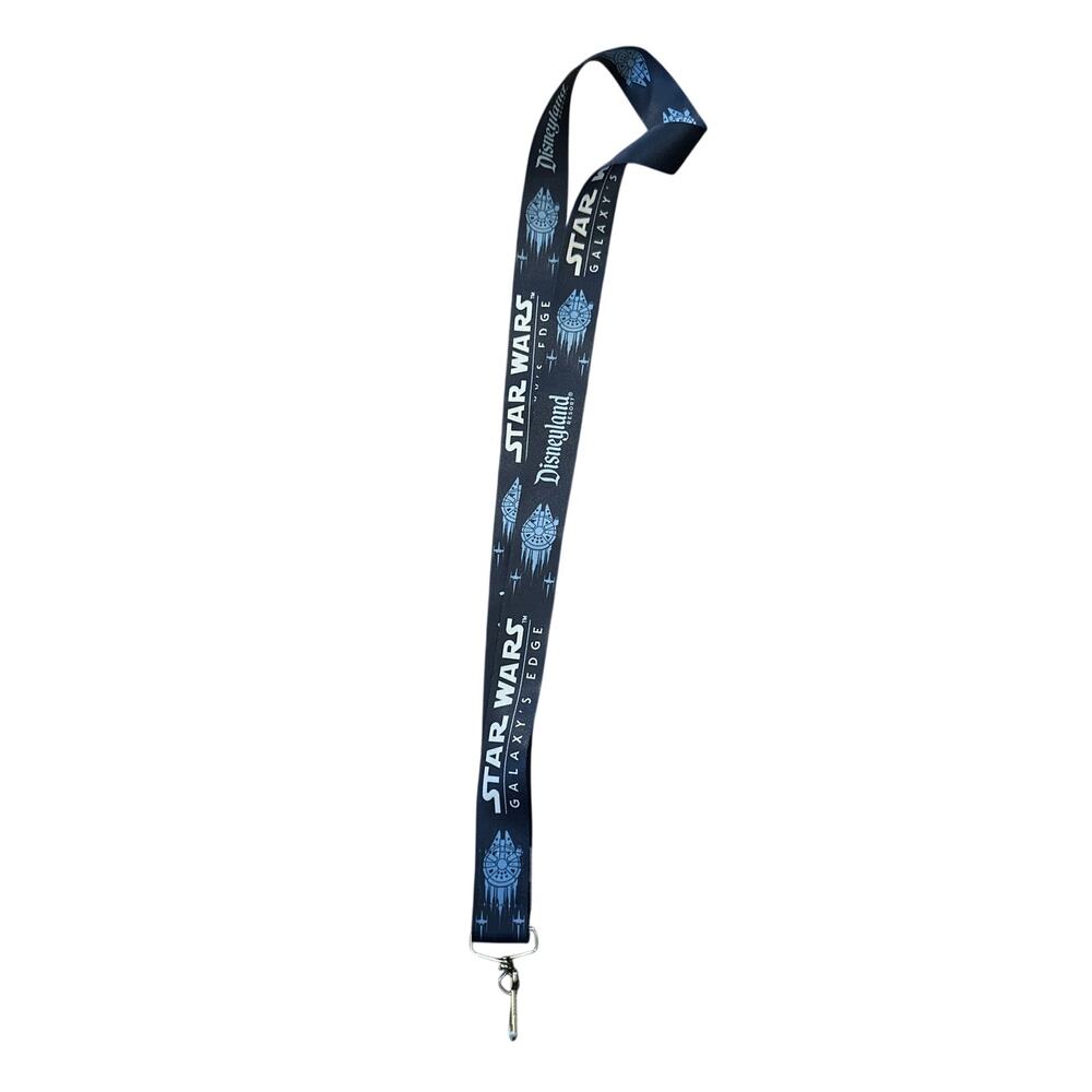 Disneyland Resort Star Wars Galaxy's Edge Millenium Falcon Lanyard Navy Blue